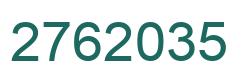 Number 2762035 green image