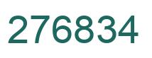 Number 276834 green image
