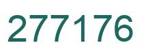 Number 277176 green image