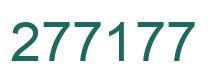 Number 277177 green image
