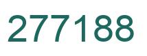 Number 277188 green image