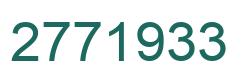 Number 2771933 green image
