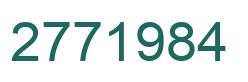 Number 2771984 green image