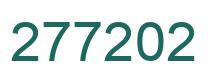 Number 277202 green image