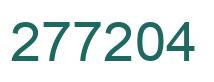 Number 277204 green image