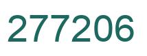 Number 277206 green image