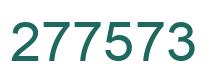 Number 277573 green image