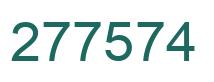 Número 277574 imagen verde
