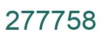 Number 277758 green image