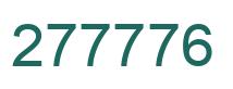 Number 277776 green image