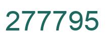 Número 277795 imagen verde