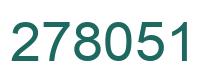 Number 278051 green image