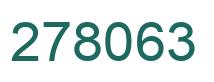 Number 278063 green image