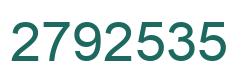 Número 2792535 imagen verde