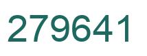 Number 279641 green image