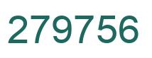Number 279756 green image