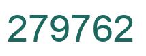 Number 279762 green image