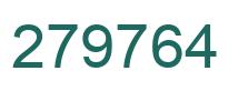 Number 279764 green image