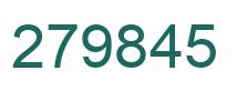 Number 279845 green image