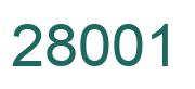 Zahl 28001 grün bild