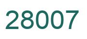 Zahl 28007 grün bild