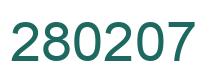 Number 280207 green image