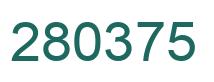 Number 280375 green image