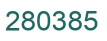 Número 280385 imagen verde