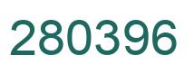 Number 280396 green image