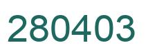 Número 280403 imagen verde