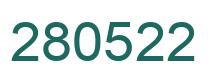 Number 280522 green image