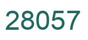 Number 28057 green image