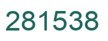 Number 281538 green image