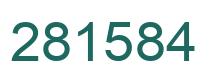 Número 281584 imagen verde