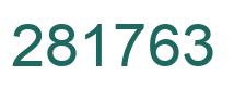 Number 281763 green image