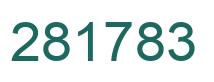 Number 281783 green image