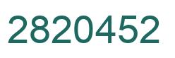 Número 2820452 imagen verde