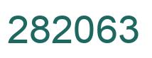 Number 282063 green image