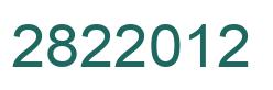Número 2822012 imagen verde