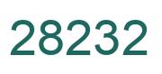 Number 28232 green image