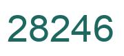 Number 28246 green image