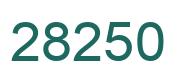 Número 28250 imagen verde
