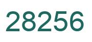 Número 28256 imagen verde