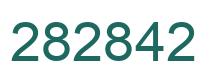 Number 282842 green image
