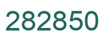 Number 282850 green image