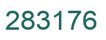 Number 283176 green image