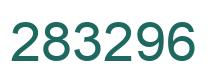 Number 283296 green image