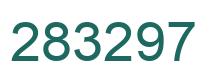 Number 283297 green image