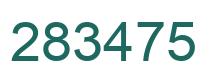 Number 283475 green image