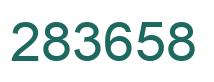 Number 283658 green image